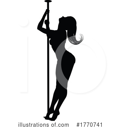 Royalty-Free (RF) Silhouette Clipart Illustration by AtStockIllustration - Stock Sample #1770741