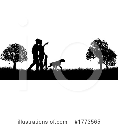 Royalty-Free (RF) Silhouette Clipart Illustration by AtStockIllustration - Stock Sample #1773565
