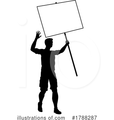 Royalty-Free (RF) Silhouette Clipart Illustration by AtStockIllustration - Stock Sample #1788287