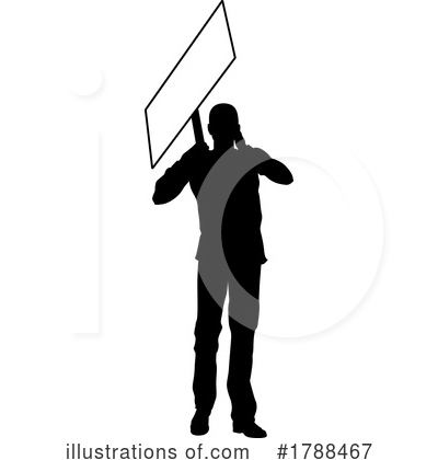 Royalty-Free (RF) Silhouette Clipart Illustration by AtStockIllustration - Stock Sample #1788467