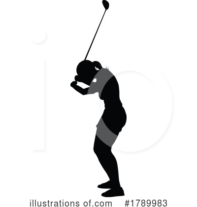 Golfer Clipart #1789983 by AtStockIllustration