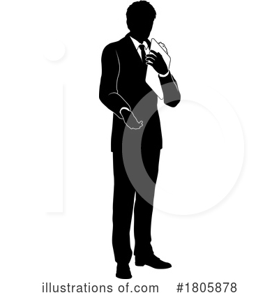 Royalty-Free (RF) Silhouette Clipart Illustration by AtStockIllustration - Stock Sample #1805878
