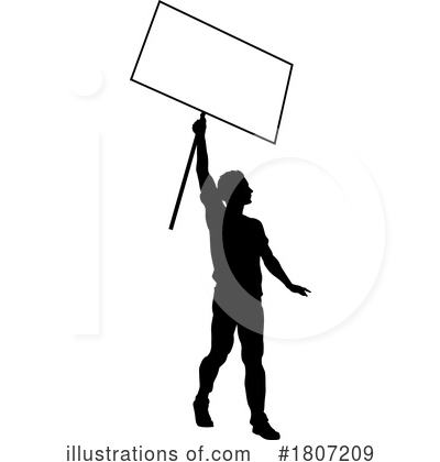 Royalty-Free (RF) Silhouette Clipart Illustration by AtStockIllustration - Stock Sample #1807209