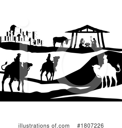 Royalty-Free (RF) Silhouette Clipart Illustration by AtStockIllustration - Stock Sample #1807226