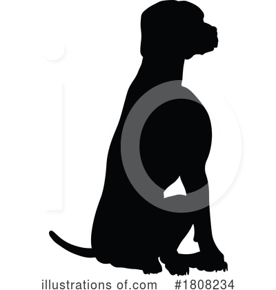 Royalty-Free (RF) Silhouette Clipart Illustration by AtStockIllustration - Stock Sample #1808234