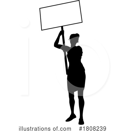 Royalty-Free (RF) Silhouette Clipart Illustration by AtStockIllustration - Stock Sample #1808239