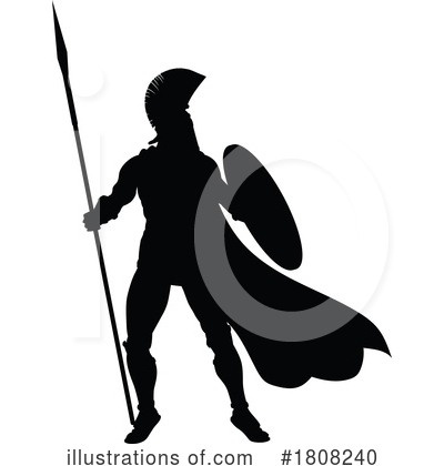 Royalty-Free (RF) Silhouette Clipart Illustration by AtStockIllustration - Stock Sample #1808240