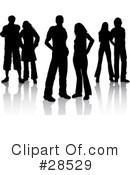 Silhouetted People Clipart #28529 by KJ Pargeter