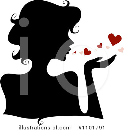 Royalty-Free (RF) Silhouetted Woman Clipart Illustration by BNP Design Studio - Stock Sample #1101791
