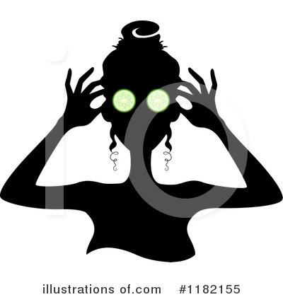 Royalty-Free (RF) Silhouetted Woman Clipart Illustration by BNP Design Studio - Stock Sample #1182155