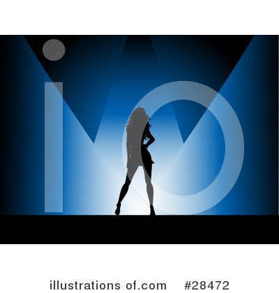 Royalty-Free (RF) Silhouetted Woman Clipart Illustration by KJ Pargeter - Stock Sample #28472