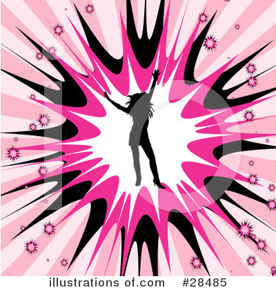 Royalty-Free (RF) Silhouetted Woman Clipart Illustration by KJ Pargeter - Stock Sample #28485