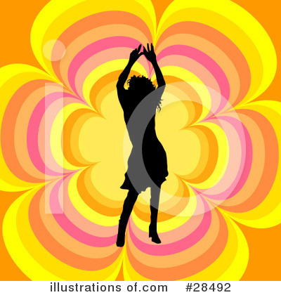 Royalty-Free (RF) Silhouetted Woman Clipart Illustration by KJ Pargeter - Stock Sample #28492