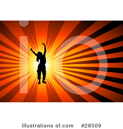 Royalty-Free (RF) Silhouetted Woman Clipart Illustration by KJ Pargeter - Stock Sample #28509