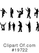 Silhouettes Clipart #19722 by AtStockIllustration