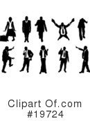 Silhouettes Clipart #19724 by AtStockIllustration