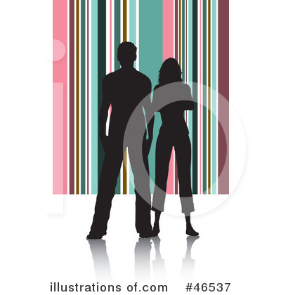 Royalty-Free (RF) Silhouettes Clipart Illustration by KJ Pargeter - Stock Sample #46537