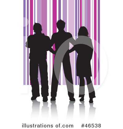 Royalty-Free (RF) Silhouettes Clipart Illustration by KJ Pargeter - Stock Sample #46538