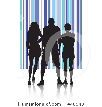 Royalty-Free (RF) Silhouettes Clipart Illustration by KJ Pargeter - Stock Sample #46540