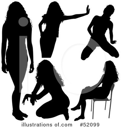 Royalty-Free (RF) Silhouettes Clipart Illustration by dero - Stock Sample #52099