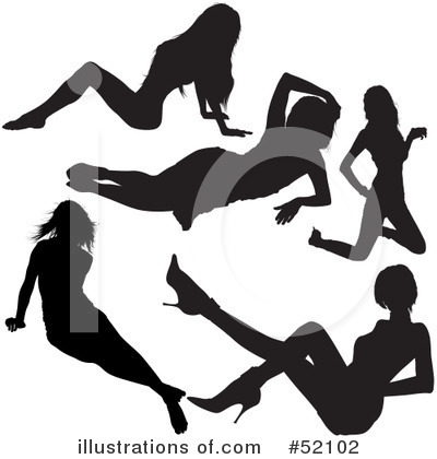 Royalty-Free (RF) Silhouettes Clipart Illustration by dero - Stock Sample #52102