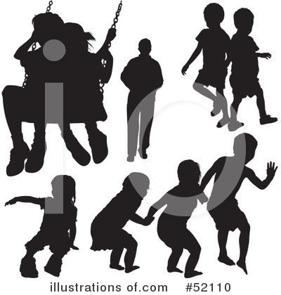 Royalty-Free (RF) Silhouettes Clipart Illustration by dero - Stock Sample #52110