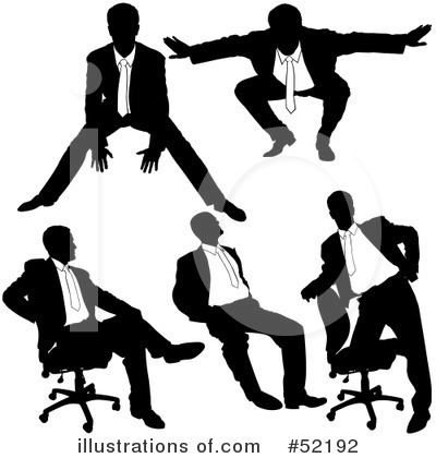 Royalty-Free (RF) Silhouettes Clipart Illustration by dero - Stock Sample #52192