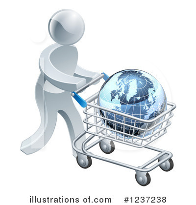 Shopping Cart Clipart #1237238 by AtStockIllustration