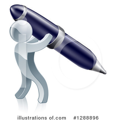 Silver People Clipart #1288896 by AtStockIllustration