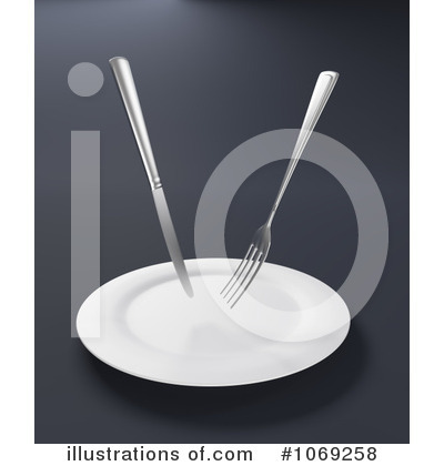 Royalty-Free (RF) Silverware Clipart Illustration by Mopic - Stock Sample #1069258