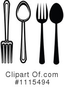 Silverware Clipart #1115494 by Vector Tradition SM