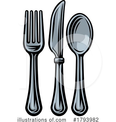 Cutlery Clipart #1793982 by AtStockIllustration