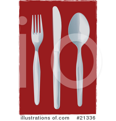 Silverware Clipart #21336 - Illustration by Paulo Resende