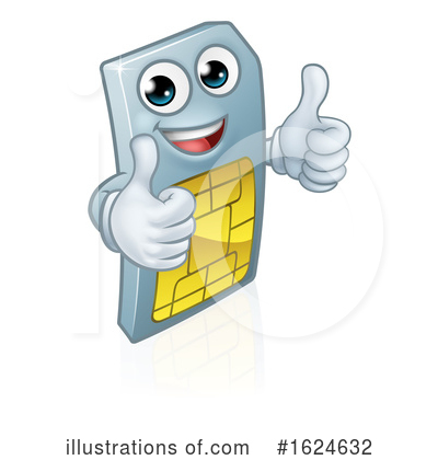 Sim Card Clipart #1624632 by AtStockIllustration