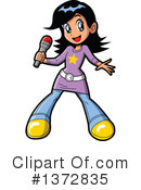 Singer Clipart #1372835 by Clip Art Mascots