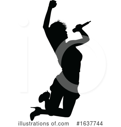 Royalty-Free (RF) Singer Clipart Illustration by AtStockIllustration - Stock Sample #1637744