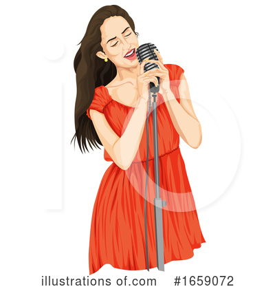 Royalty-Free (RF) Singer Clipart Illustration by Morphart Creations - Stock Sample #1659072
