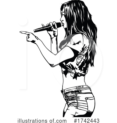 Royalty-Free (RF) Singer Clipart Illustration by dero - Stock Sample #1742443