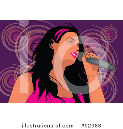 Royalty-Free (RF) Singer Clipart Illustration by mayawizard101 - Stock Sample #92988