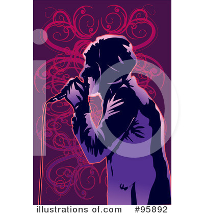 Royalty-Free (RF) Singer Clipart Illustration by mayawizard101 - Stock Sample #95892