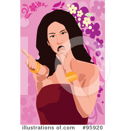 Royalty-Free (RF) Singer Clipart Illustration by mayawizard101 - Stock Sample #95920