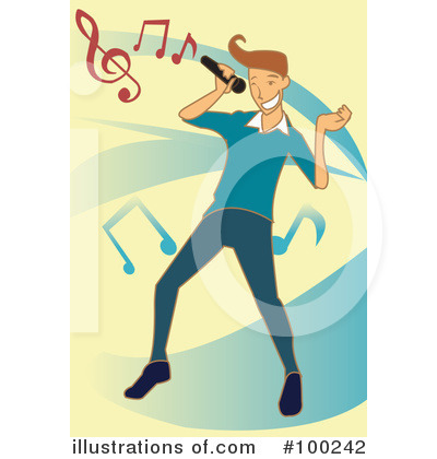 Royalty-Free (RF) Singing Clipart Illustration by mayawizard101 - Stock Sample #100242