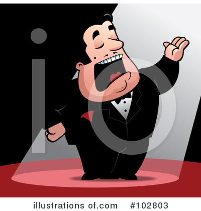 Royalty-Free (RF) Singing Clipart Illustration by Cory Thoman - Stock Sample #102803