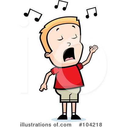 Singing Clipart #104218 by Cory Thoman