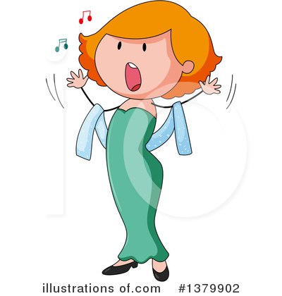 Singing Clipart #1379902 by Graphics RF