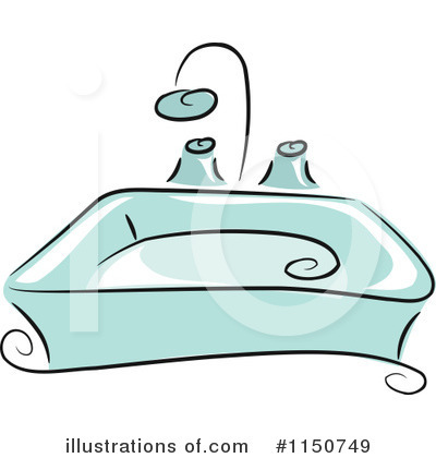 Royalty-Free (RF) Sink Clipart Illustration by BNP Design Studio - Stock Sample #1150749