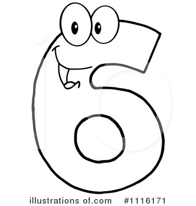 Six Clipart #1116171 by Hit Toon