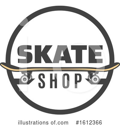 Royalty-Free (RF) Skateboard Clipart Illustration by Vector Tradition SM - Stock Sample #1612366