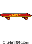 Skateboard Clipart #1748407 by Hit Toon