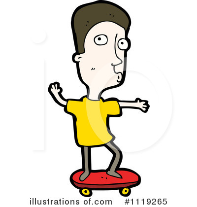 Royalty-Free (RF) Skateboarding Clipart Illustration by lineartestpilot - Stock Sample #1119265